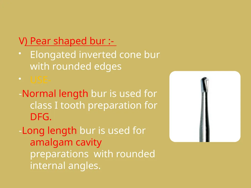 ROTARY INSTRUMENTS IN OPERATIVE DETISTRY SIBAR - slide 43 of 83