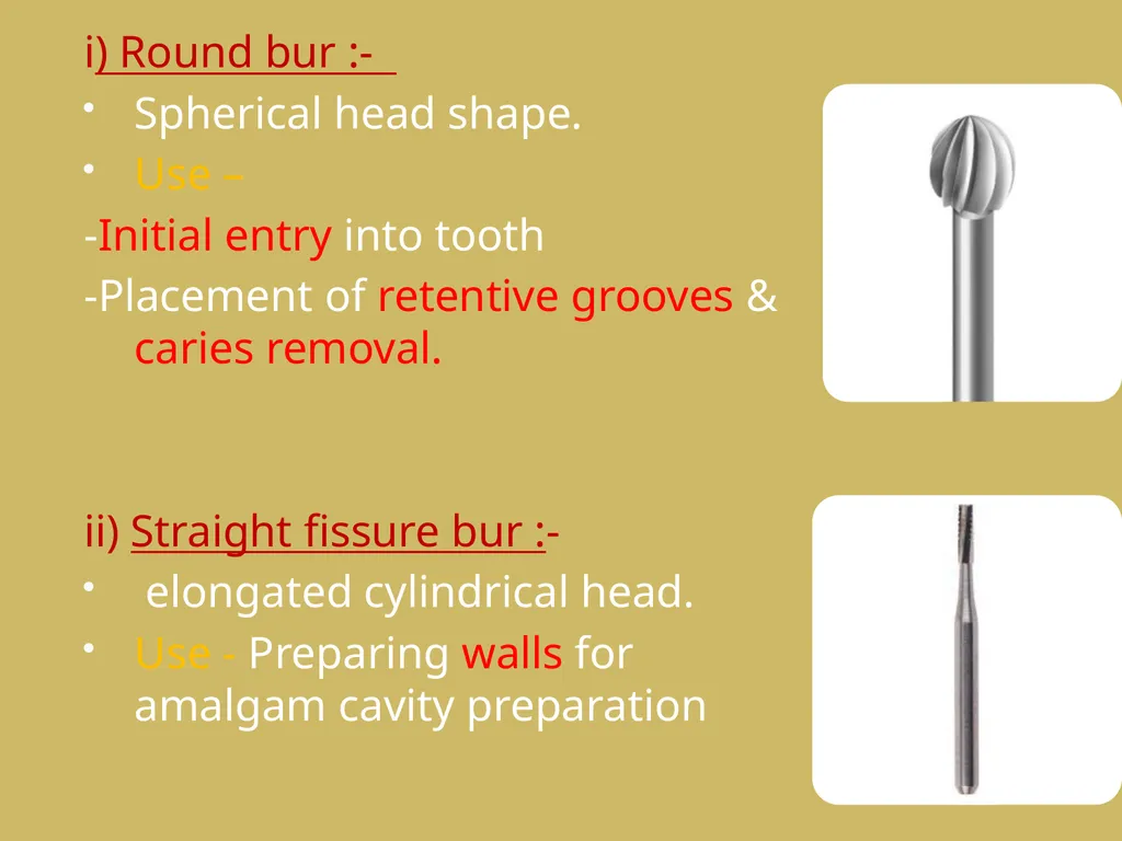 ROTARY INSTRUMENTS IN OPERATIVE DETISTRY SIBAR - slide 41 of 83