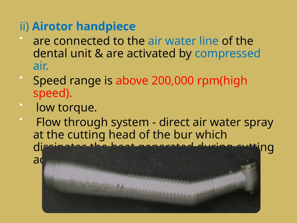 ROTARY INSTRUMENTS IN OPERATIVE DETISTRY SIBAR - slide 17 of 83