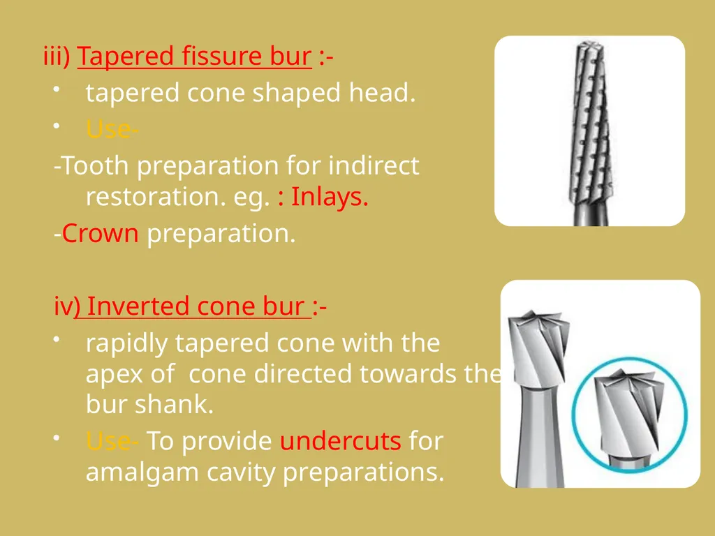 ROTARY INSTRUMENTS IN OPERATIVE DETISTRY SIBAR - slide 42 of 83