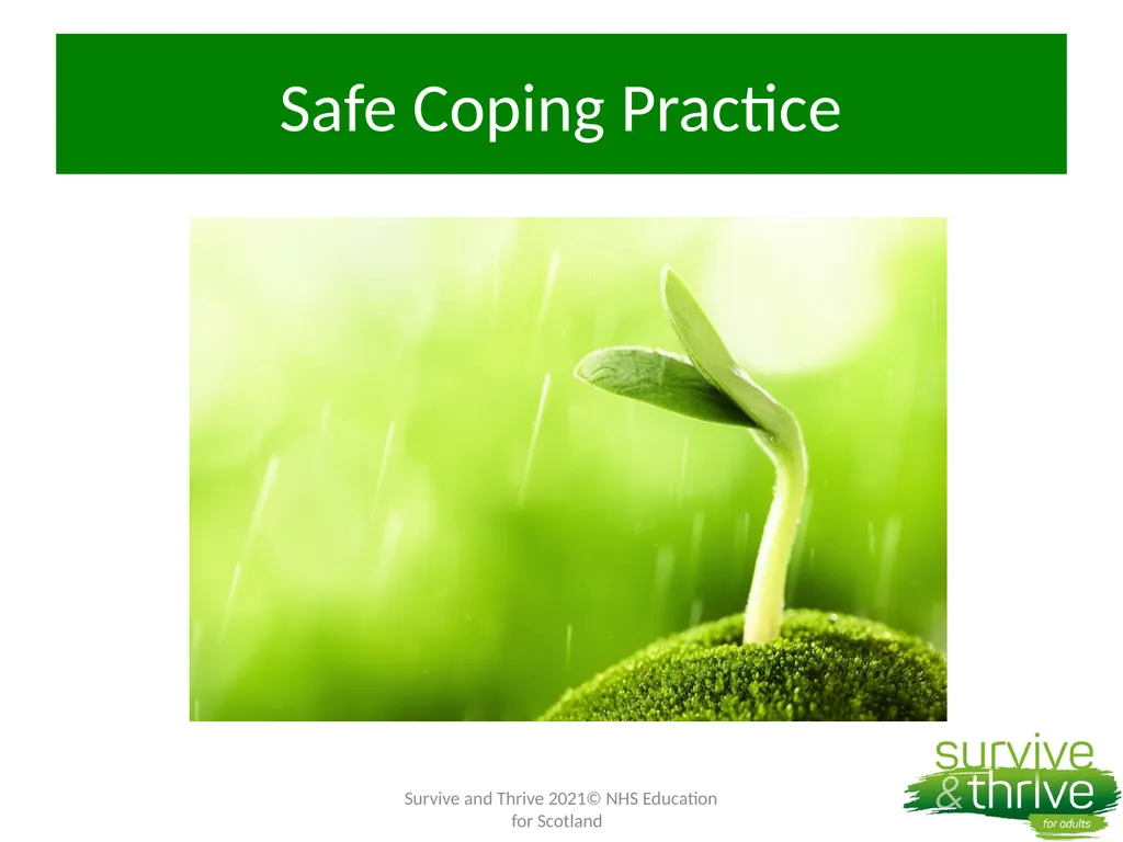 Week 4: Surviving the Surviving Welcome Back How - slide 42 of 43