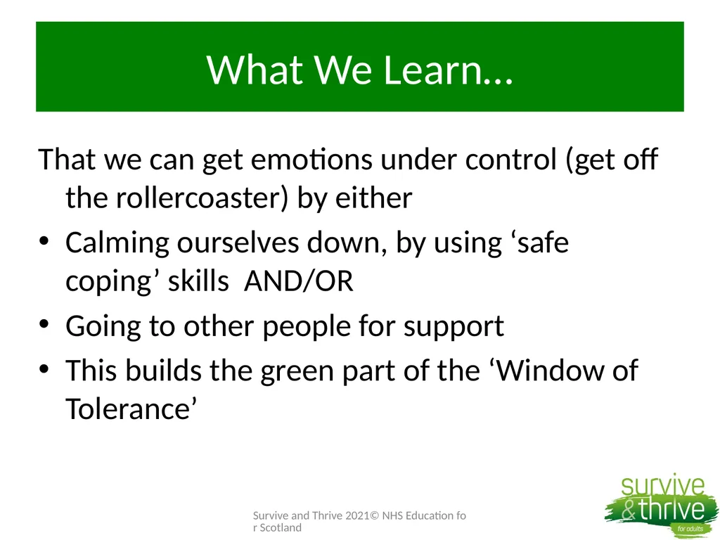 Week 4: Surviving the Surviving Welcome Back How - slide 14 of 43