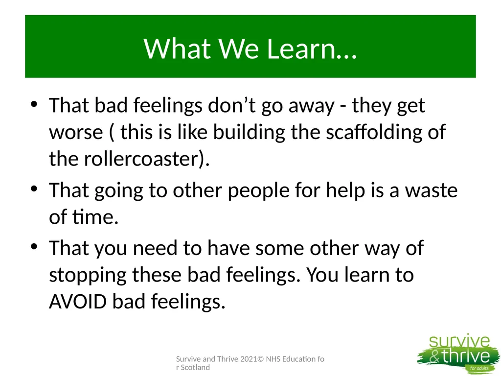 Week 4: Surviving the Surviving Welcome Back How - slide 16 of 43