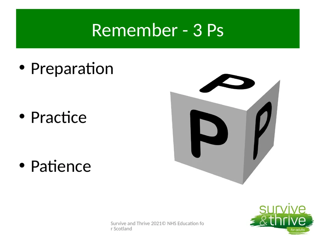 Week 4: Surviving the Surviving Welcome Back How - slide 24 of 43