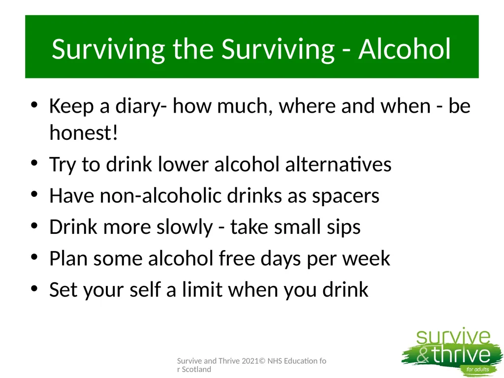 Week 4: Surviving the Surviving Welcome Back How - slide 28 of 43