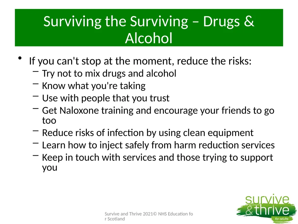 Week 4: Surviving the Surviving Welcome Back How - slide 34 of 43