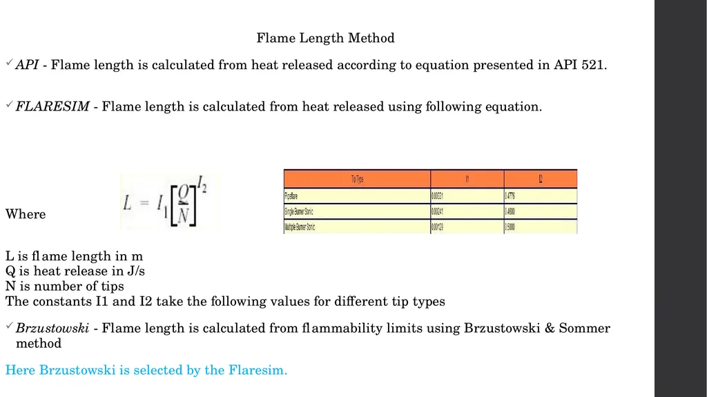 MEKPCO FLARE NETWORK DESIGN ASPEN FLARENET Flare - slide 73 of 112