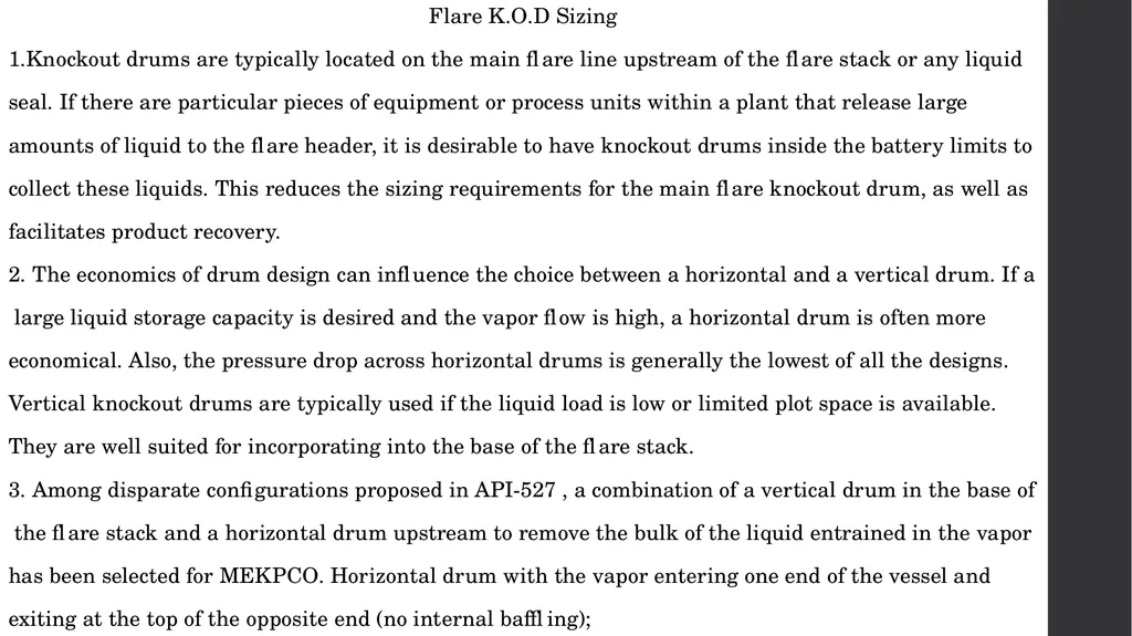 MEKPCO FLARE NETWORK DESIGN ASPEN FLARENET Flare - slide 23 of 112
