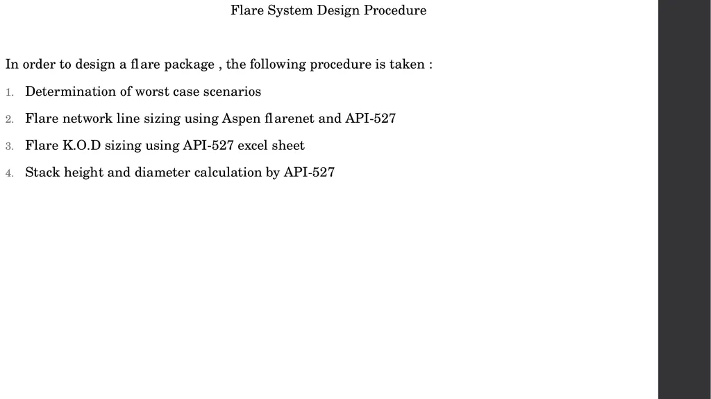 MEKPCO FLARE NETWORK DESIGN ASPEN FLARENET Flare - slide 2 of 112