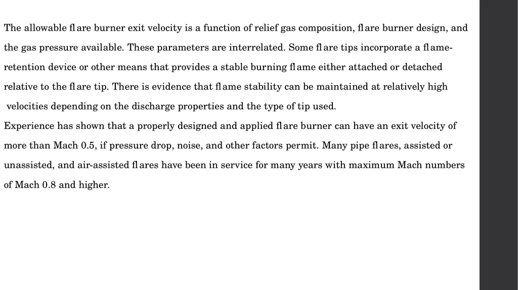 MEKPCO FLARE NETWORK DESIGN ASPEN FLARENET Flare - slide 107 of 112