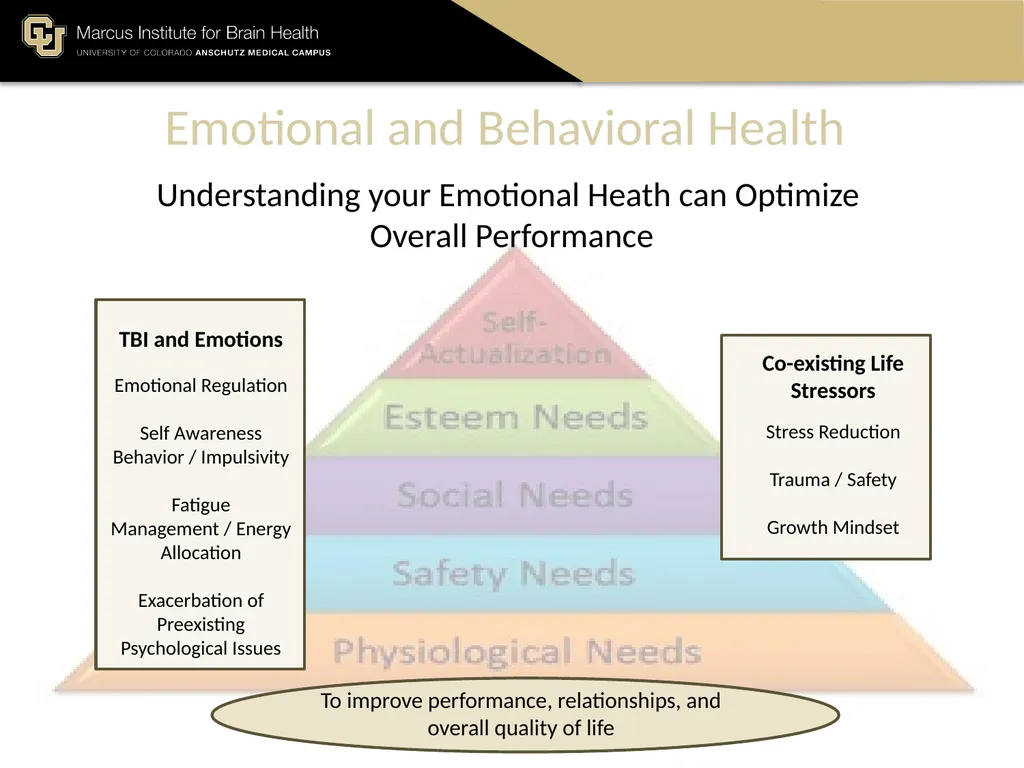 The Marcus Institute for Brain Health TBI 101 A - slide 19 of 23
