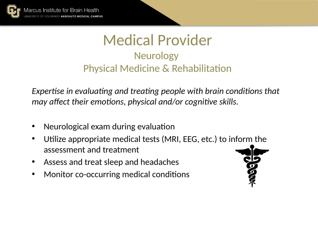 The Marcus Institute for Brain Health TBI 101 A - slide 18 of 23