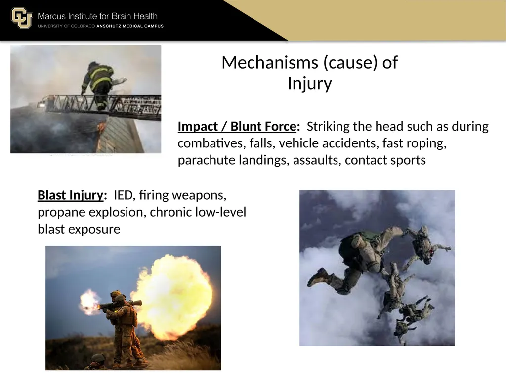The Marcus Institute for Brain Health TBI 101 A - slide 4 of 23