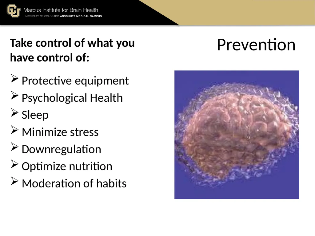 The Marcus Institute for Brain Health TBI 101 A - slide 22 of 23