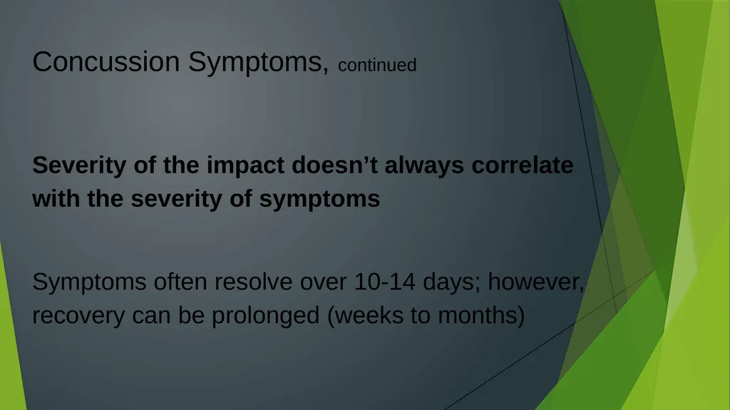 Post-Concussion: More than Return to Play Leslie - slide 21 of 49