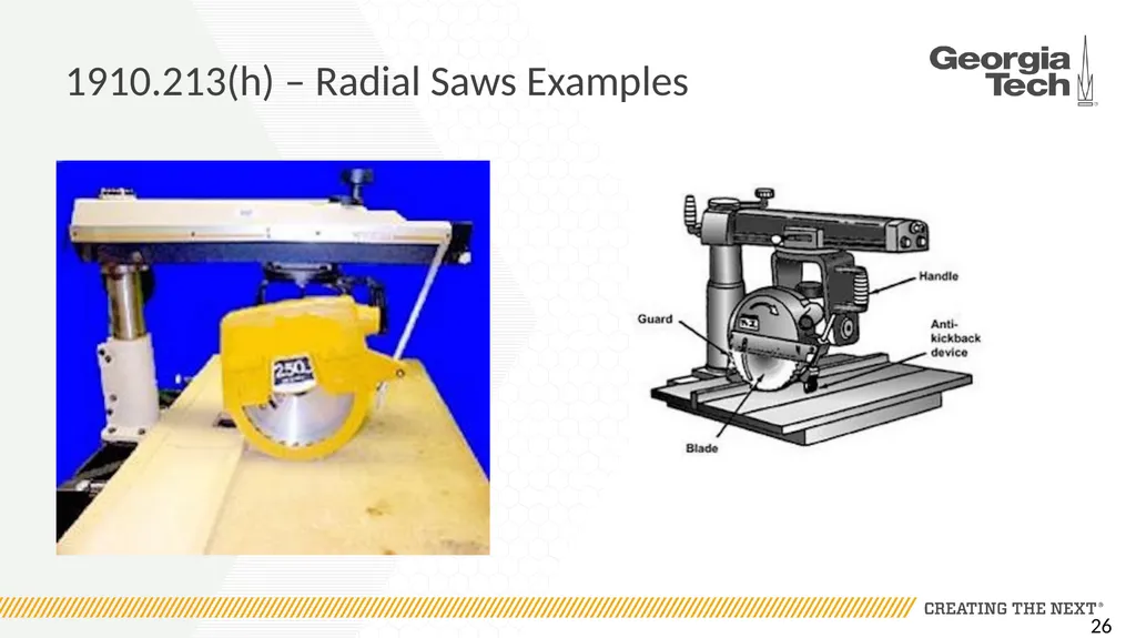 1910.213 Woodworking Machinery Requirements Main - slide 26 of 60