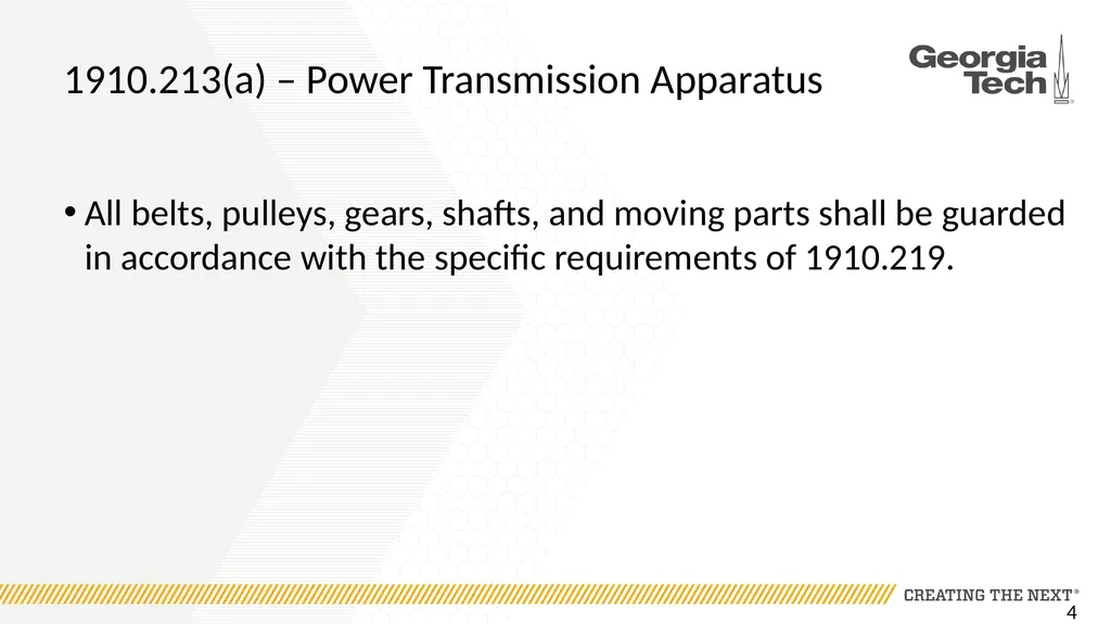 1910.213 Woodworking Machinery Requirements Main - slide 4 of 60