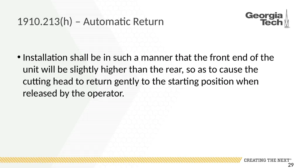 1910.213 Woodworking Machinery Requirements Main - slide 29 of 60
