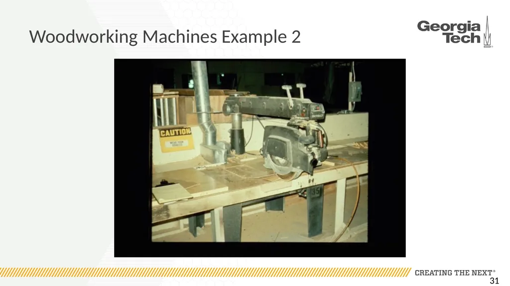 1910.213 Woodworking Machinery Requirements Main - slide 31 of 60
