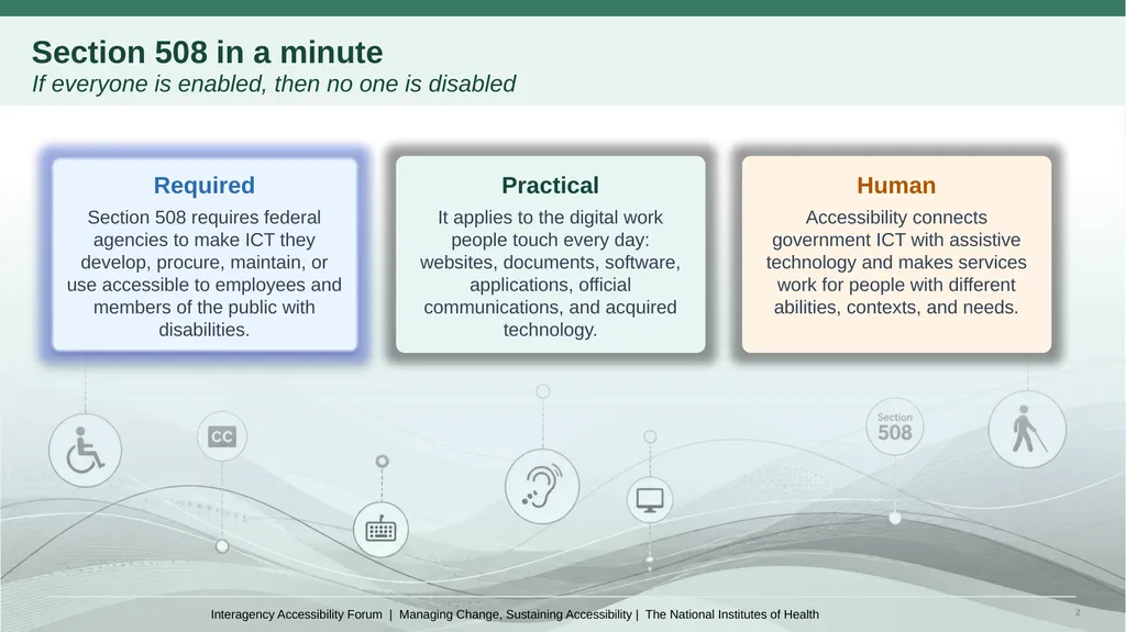 Managing Change, Sustaining Accessibility Antonio - slide 2 of 12