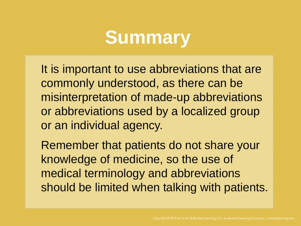 Chapter 5 Medical Terminology Case Study Part 1 - slide 17 of 17