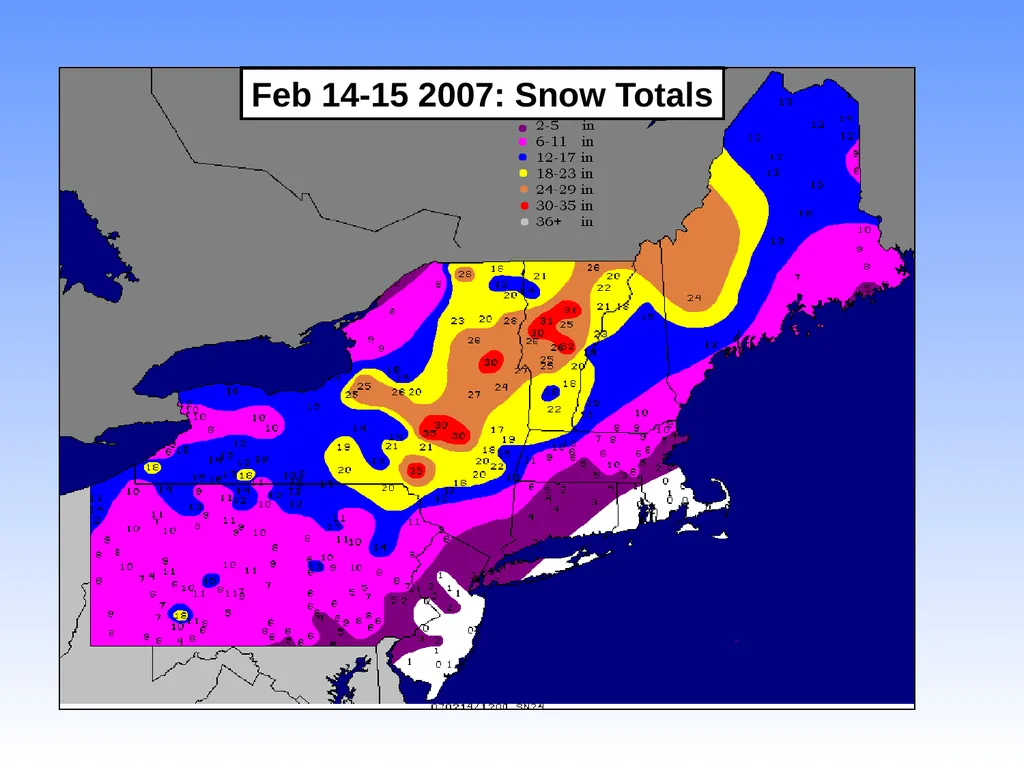 Characteristics of Northeast Winter Snow Storms - slide 7 of 52