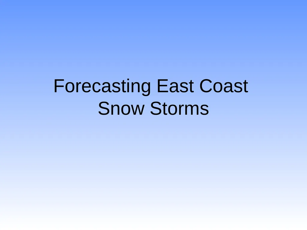 Characteristics of Northeast Winter Snow Storms - slide 30 of 52