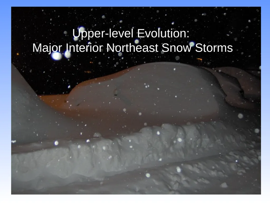 Characteristics of Northeast Winter Snow Storms - slide 27 of 52