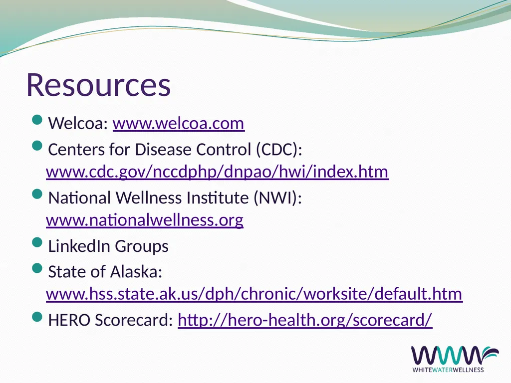 Well-being at Work Cara Fox Fairbanks, SPHR, CWPM - slide 34 of 36