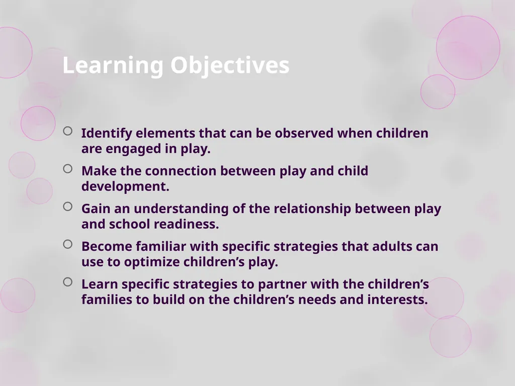 Module 3: Playing is Learning Workshop 1: Play in - slide 4 of 47