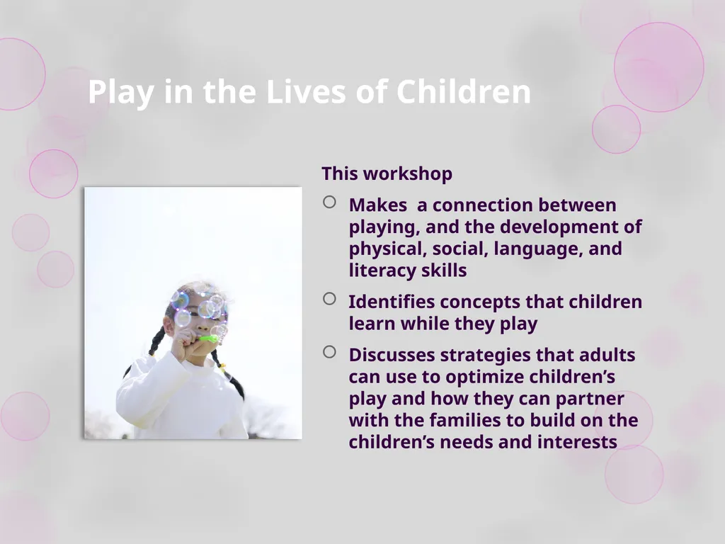 Module 3: Playing is Learning Workshop 1: Play in - slide 3 of 47