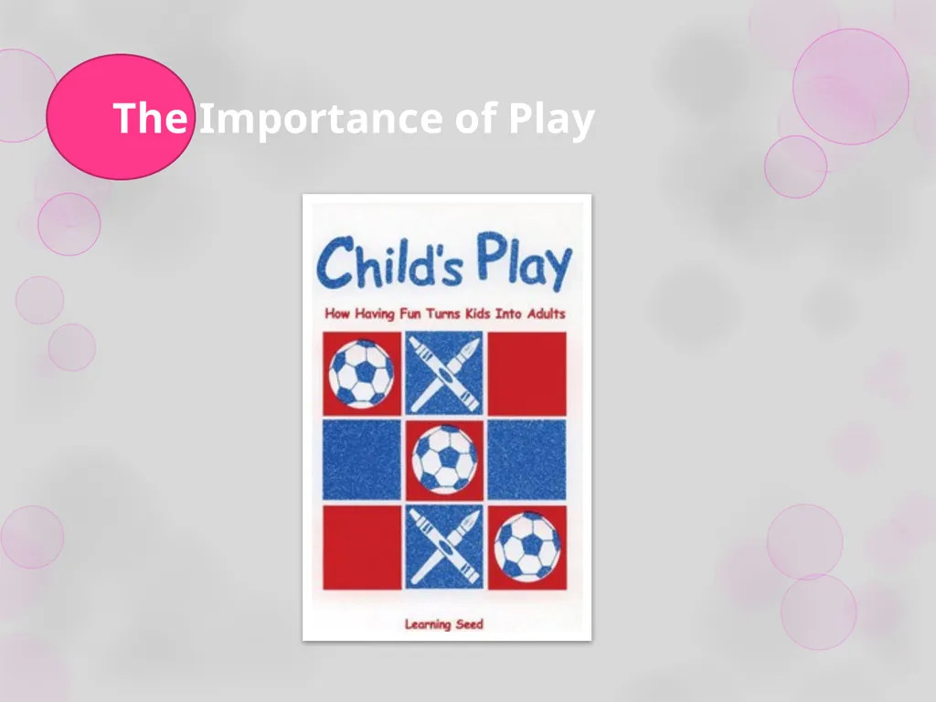 Module 3: Playing is Learning Workshop 1: Play in - slide 10 of 47