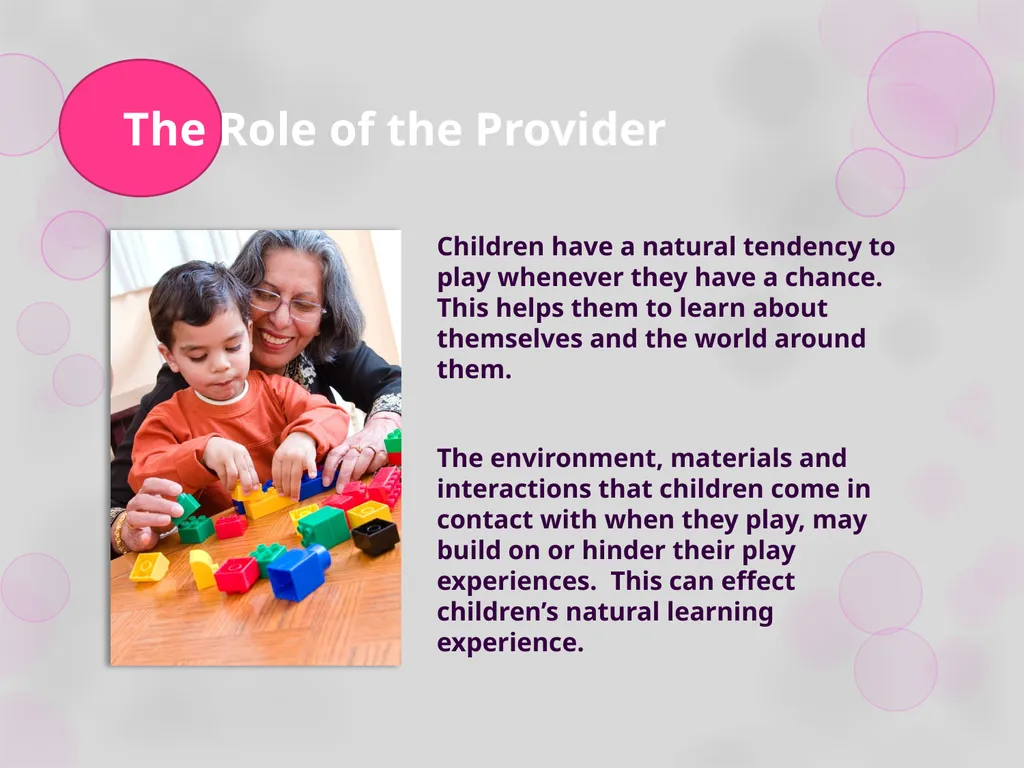 Module 3: Playing is Learning Workshop 1: Play in - slide 40 of 47