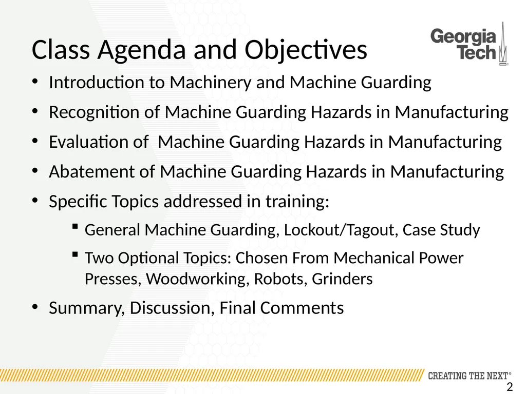 Introduction to MACHINE GUARDING Introduction to - slide 2 of 19