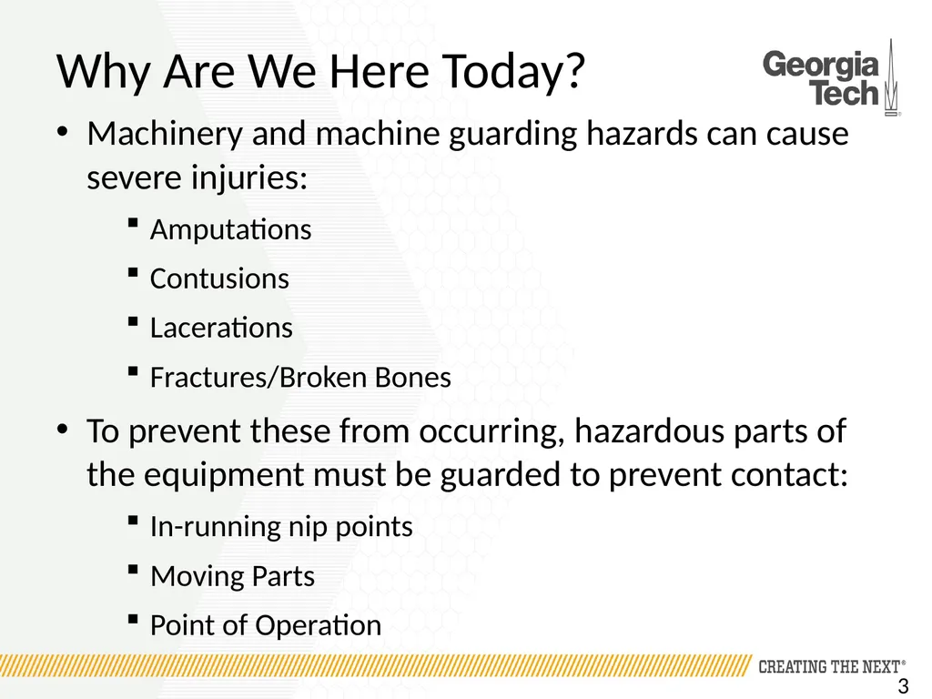 Introduction to MACHINE GUARDING Introduction to - slide 3 of 19