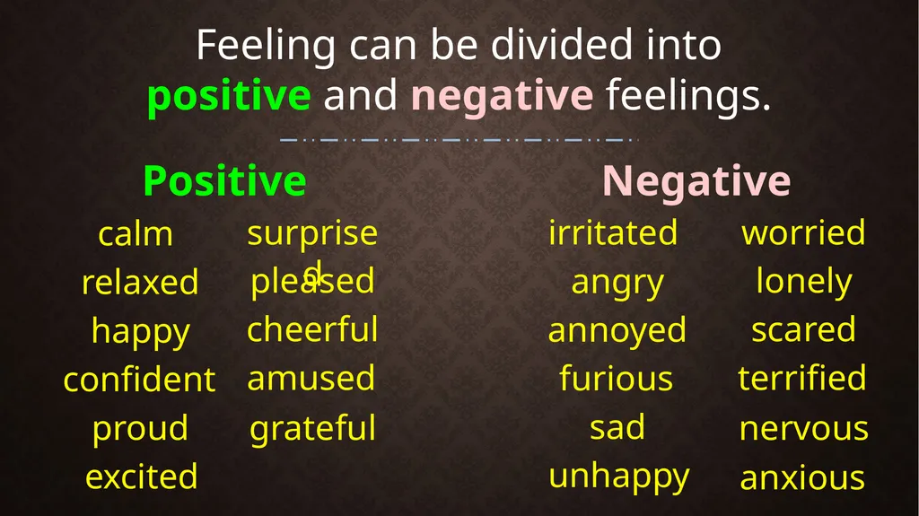 How Do You Feel? How do you feel today? You - slide 4 of 26
