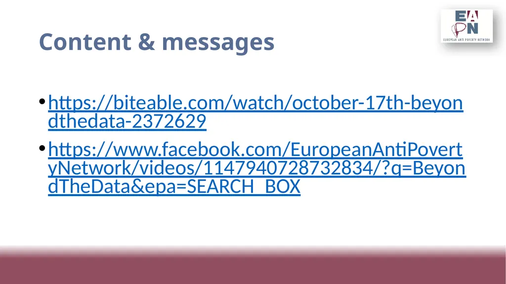 17th of October Campaign 2020 #BeyondTheData - slide 8 of 15