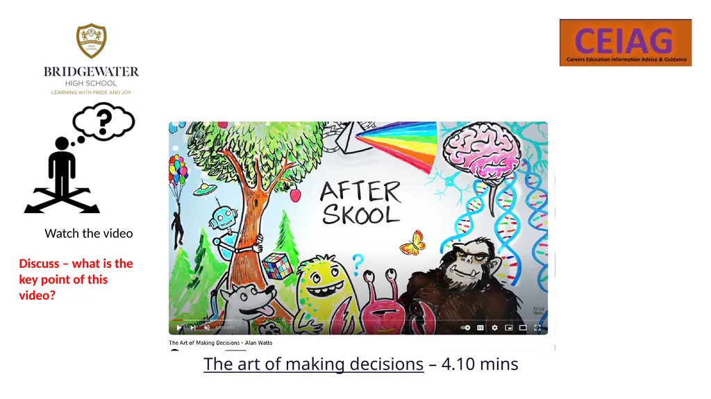 Decision Making Preparing to be successful in - slide 8 of 9