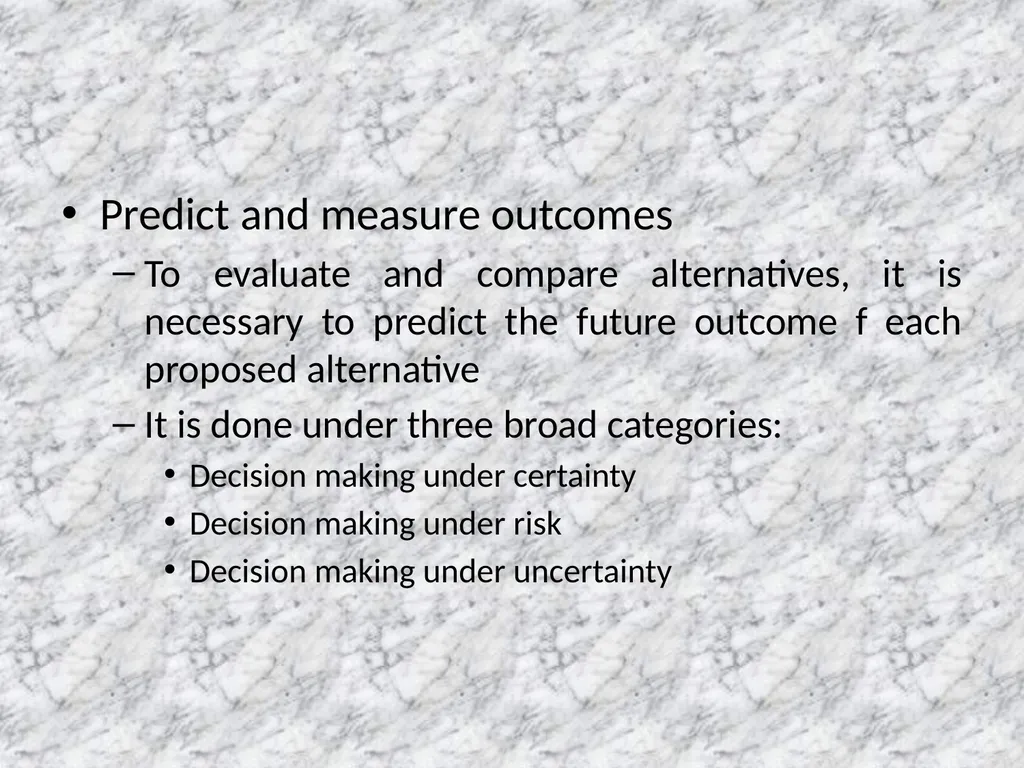 Presentation on DECISION MAKING INTRODUCTION - slide 21 of 67