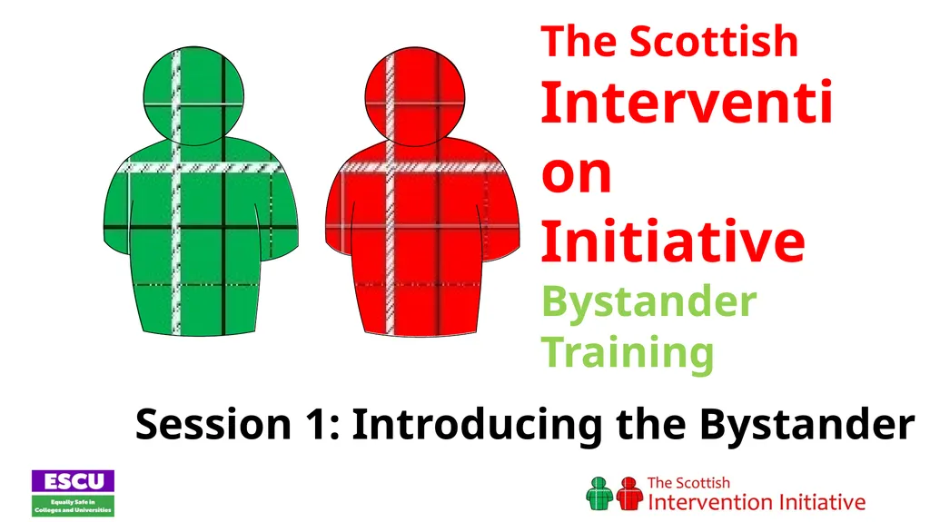 Session 1: Introducing the Bystander The Scottish - slide 1 of 20