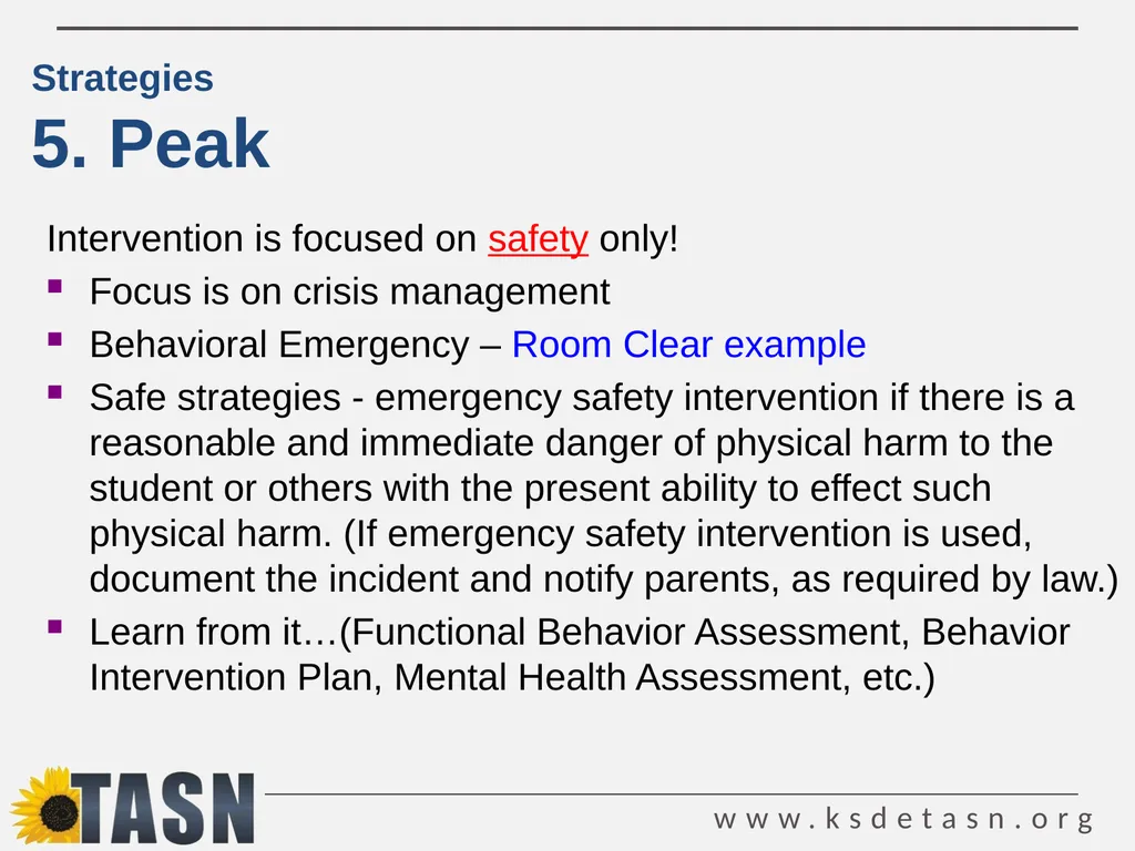 De-escalation Techniques Strategies for preventing - slide 36 of 52