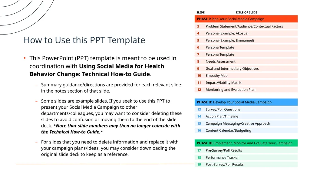 Social Media Campaign Plan Topic Here Your - slide 2 of 19
