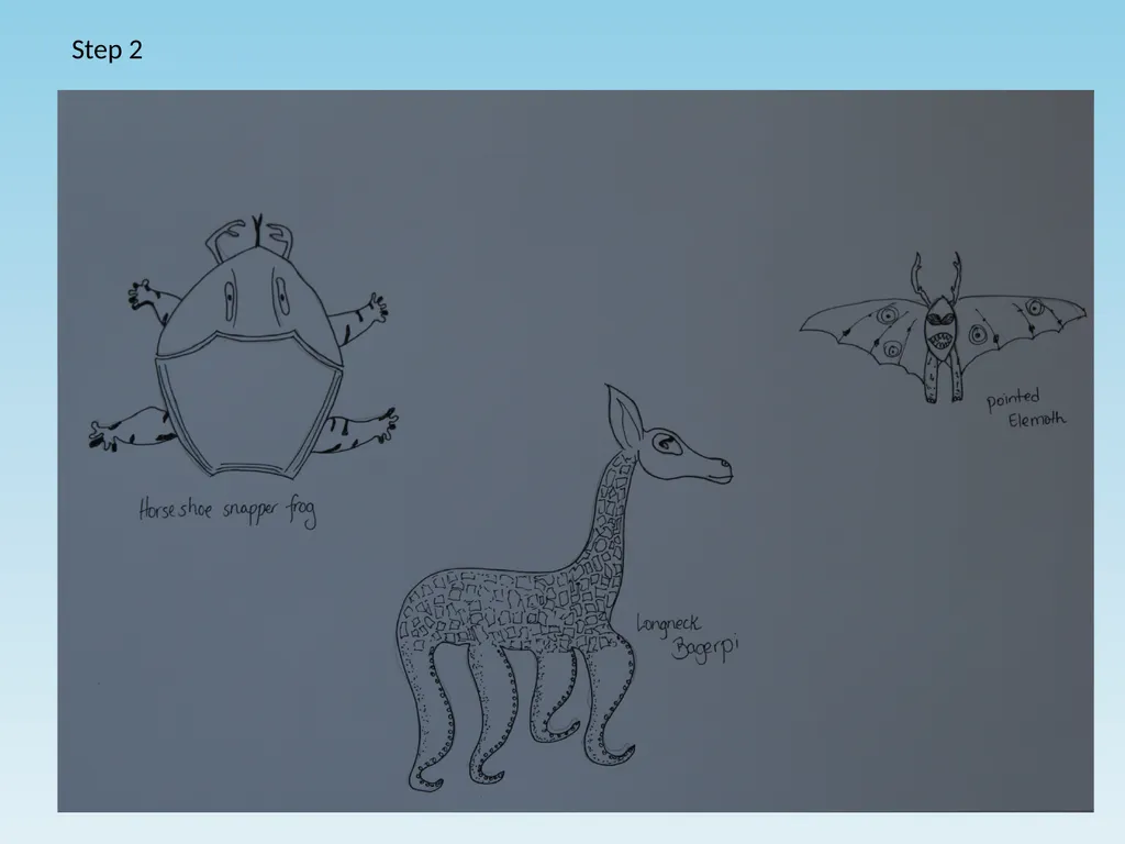 Crazy Critters Part A Step 1 Step 2 Part B - slide 3 of 11