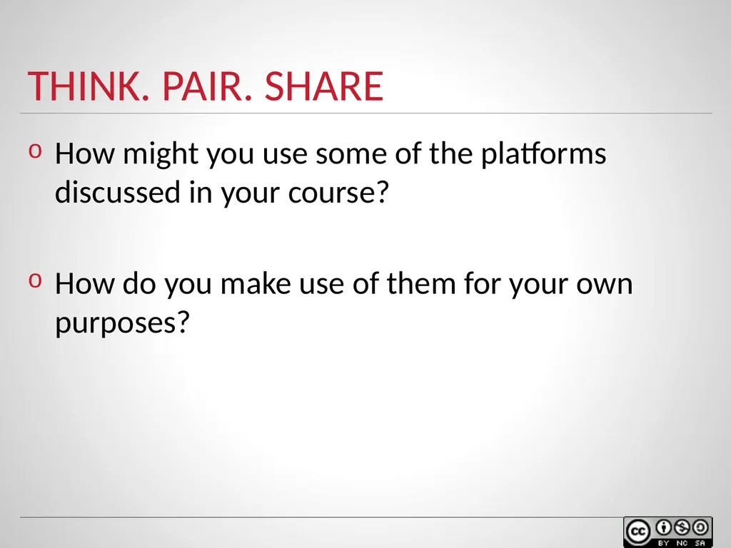 SOCIAL MEDIA IN TEACHING AND LEARNING WELCOME - slide 17 of 40