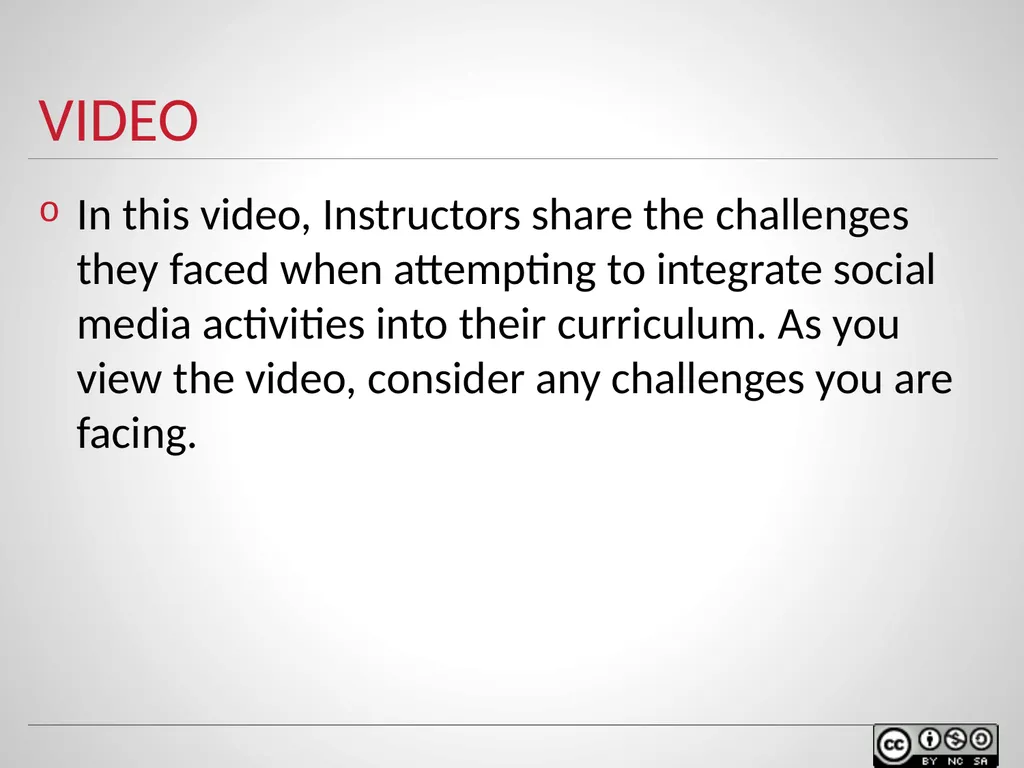 SOCIAL MEDIA IN TEACHING AND LEARNING WELCOME - slide 21 of 40