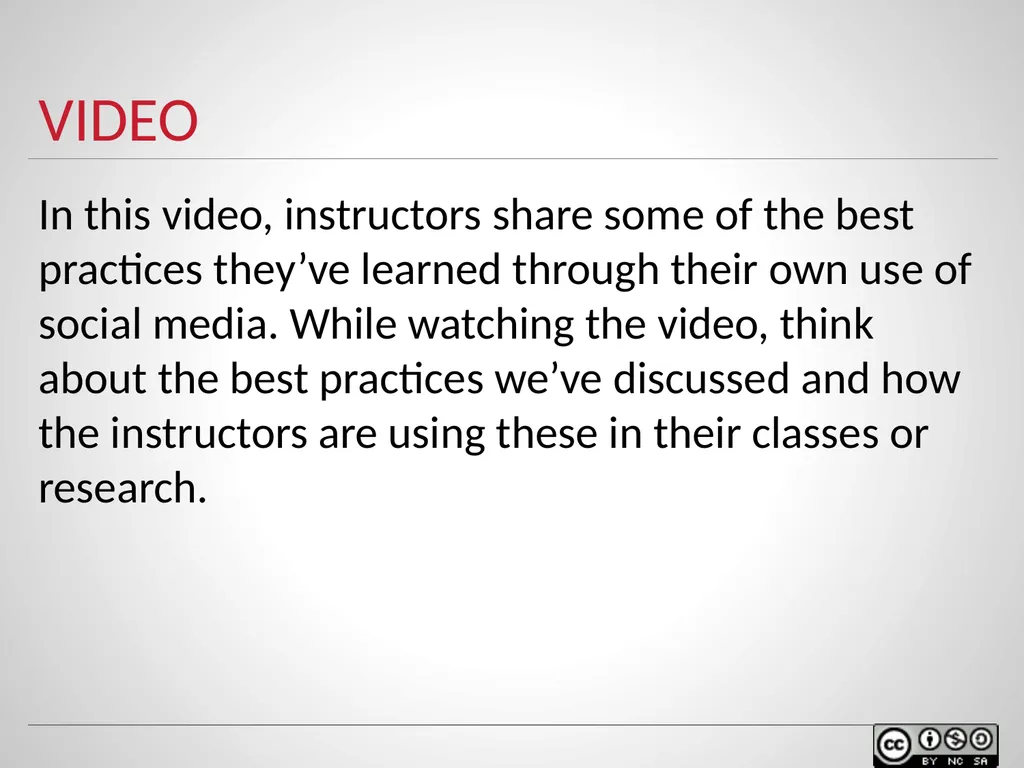 SOCIAL MEDIA IN TEACHING AND LEARNING WELCOME - slide 34 of 40