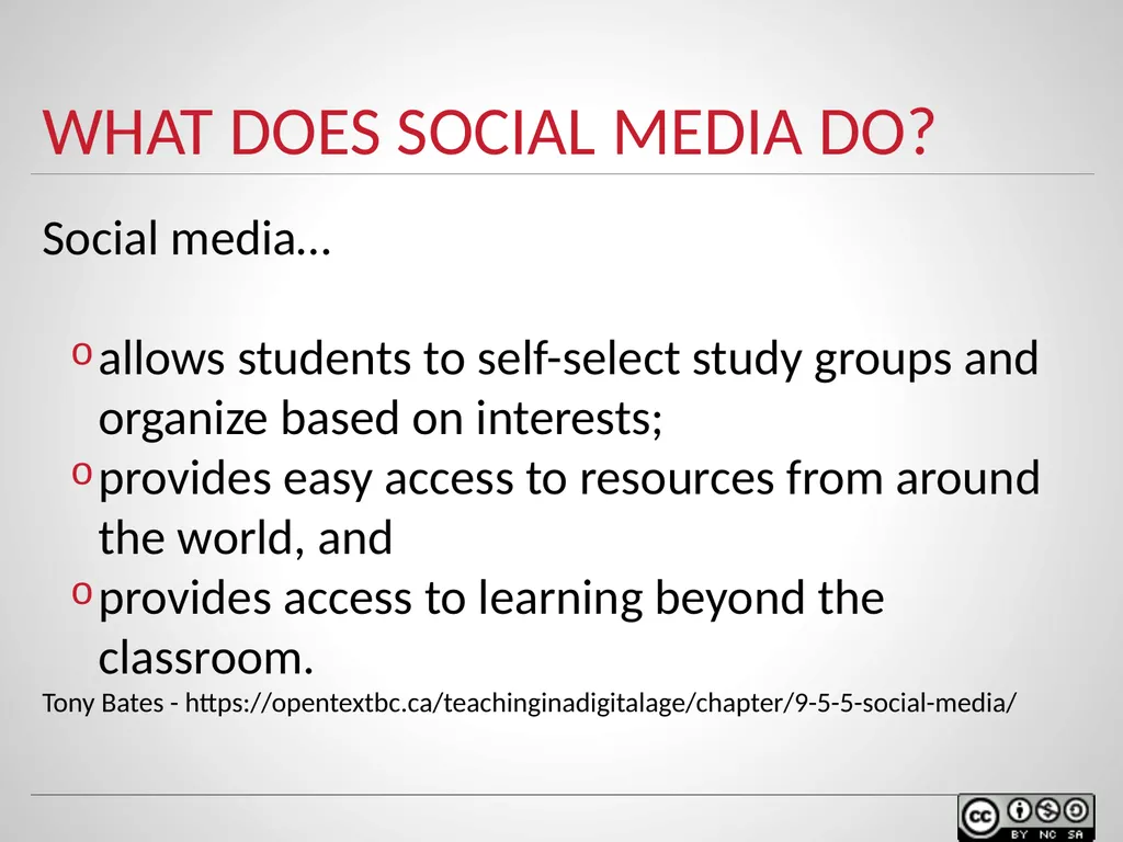 SOCIAL MEDIA IN TEACHING AND LEARNING WELCOME - slide 8 of 40