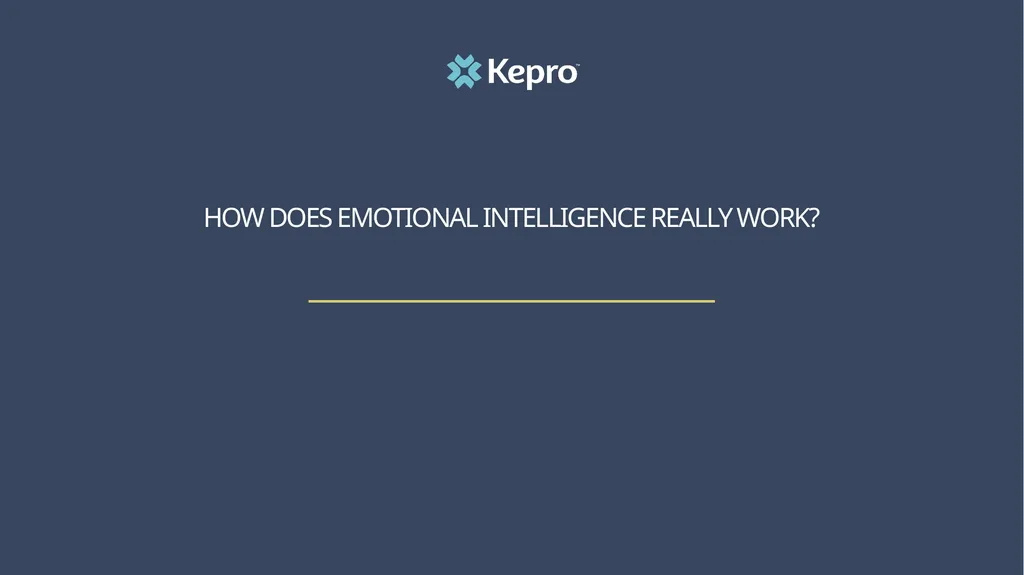 Emotional Intelligence: A Guide to How it Works - slide 15 of 26