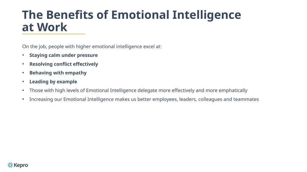 Emotional Intelligence: A Guide to How it Works - slide 20 of 26