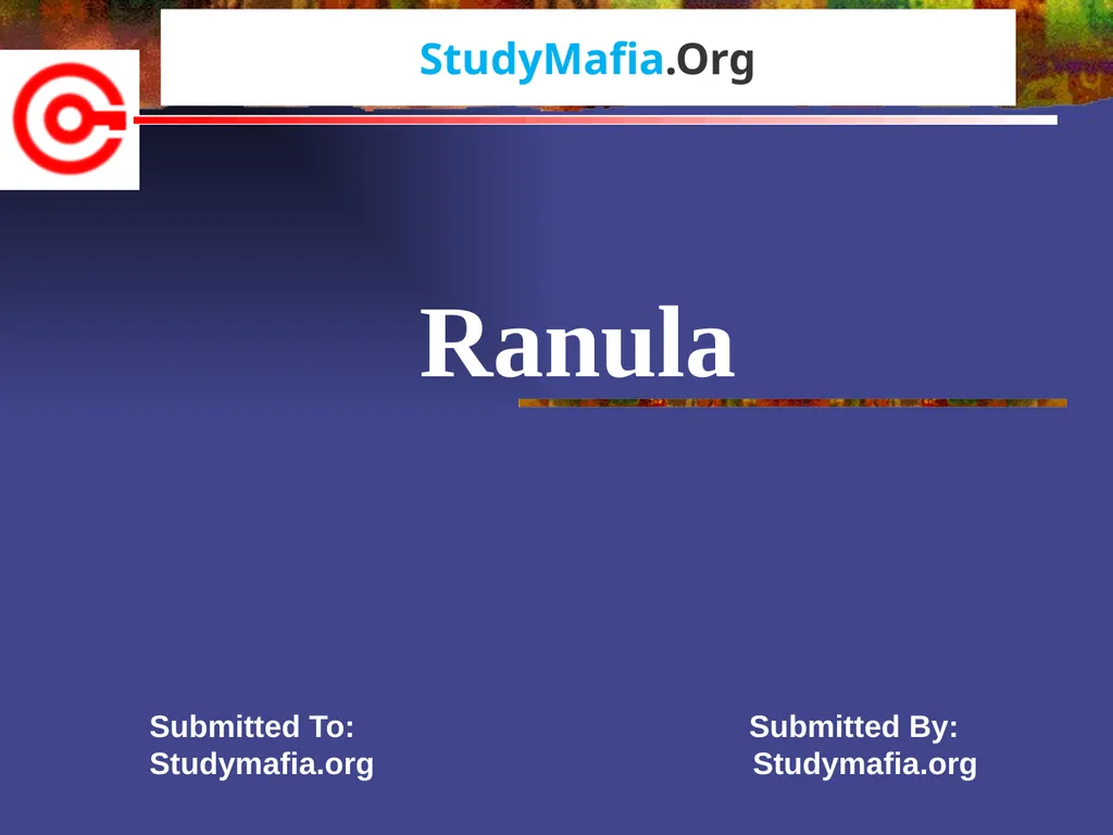 StudyMafia.Org Submitted To: Submitted By: - slide 1 of 21